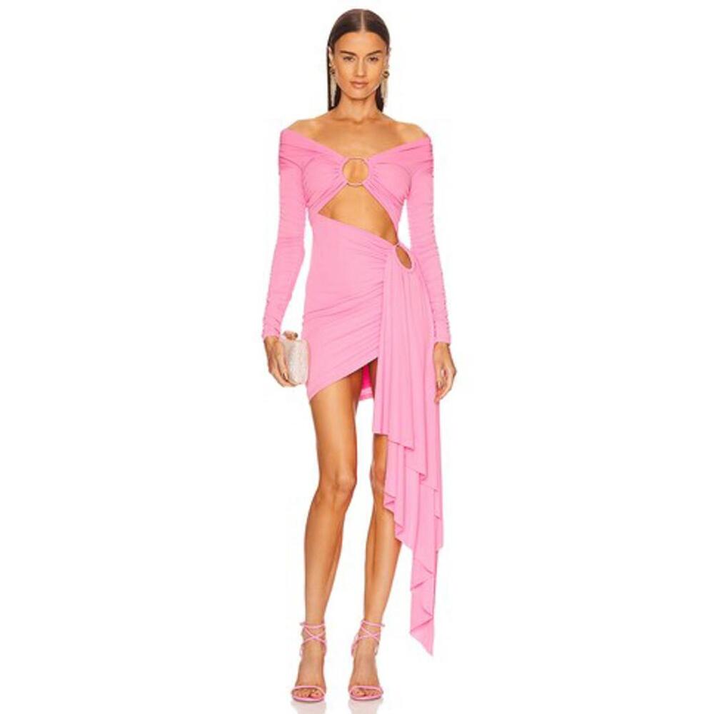 Michael Costello x REVOLVE Kurt Mini Dress in Pink